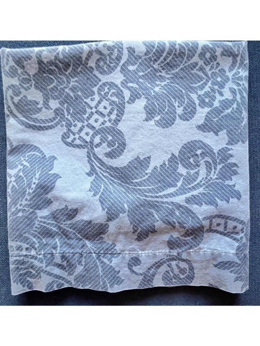 Pillowcase 100% Cotton Blue Jacquard Standard Royalton Marquis Home Collection